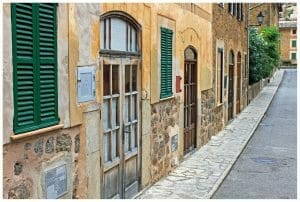Mallorquinische Häuser Straße