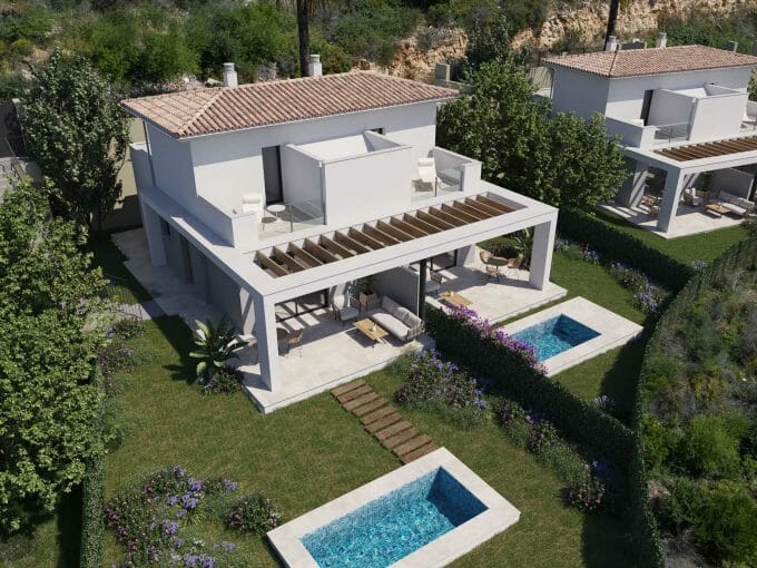 Immobilien Mallorca kaufen 3D Render Villa