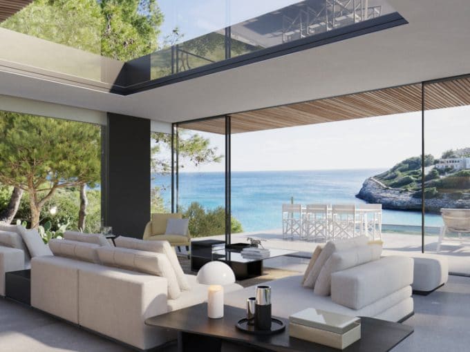 Designer Luxus Villa Projekt 3D Render