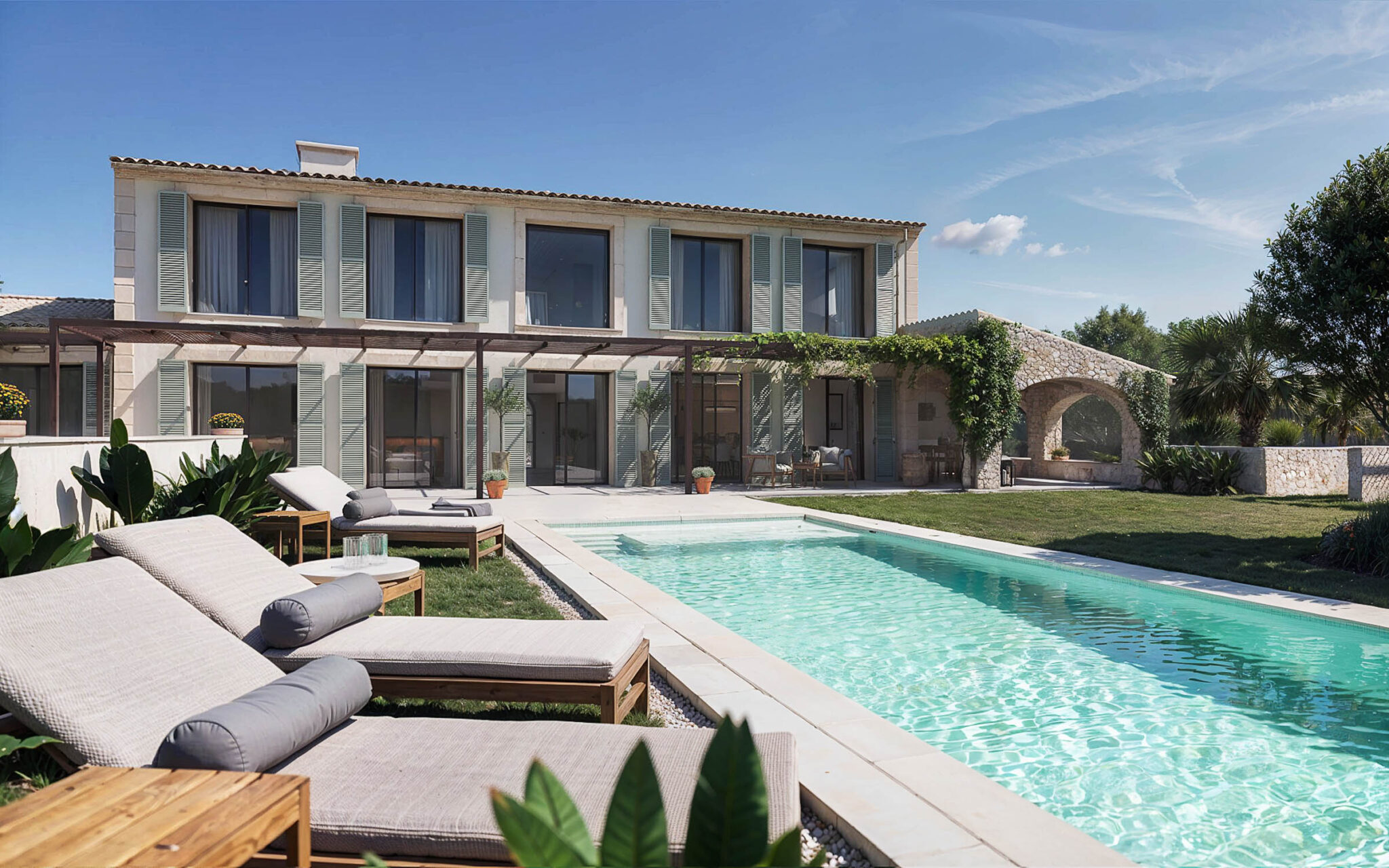 Luxus Neubau Finca Ses Salines