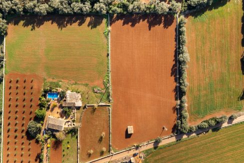 Baugrundstueck – Drohnenaufnahme Gesamtansicht