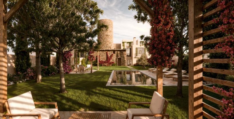 Neubau mit historischer Windmuehle Felanitx 3