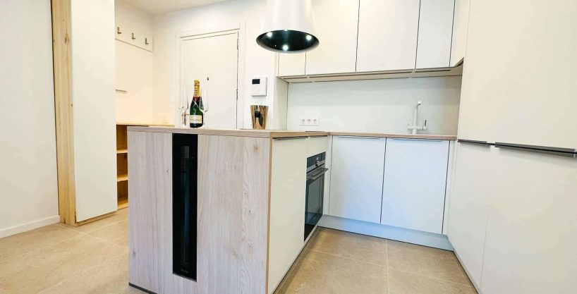 Offene Küche mit Wohnzimmer