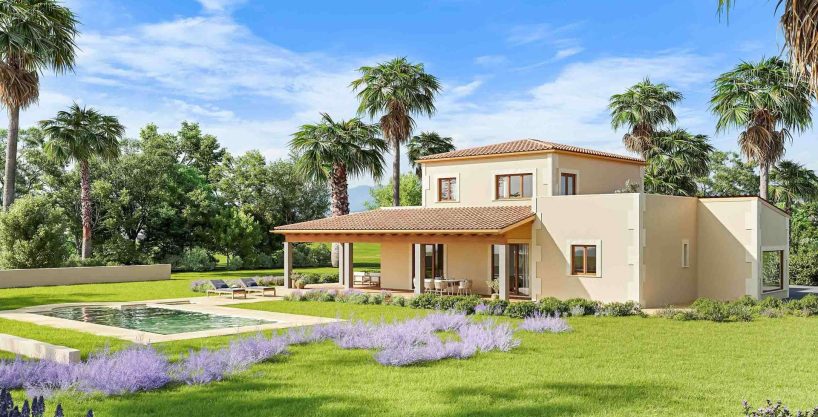 Immobilien Mallorca Neubau Finca Porreras