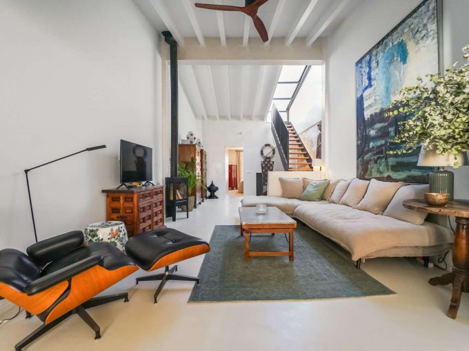 Design Möbel Wohnraum Kaminofen Mallorca