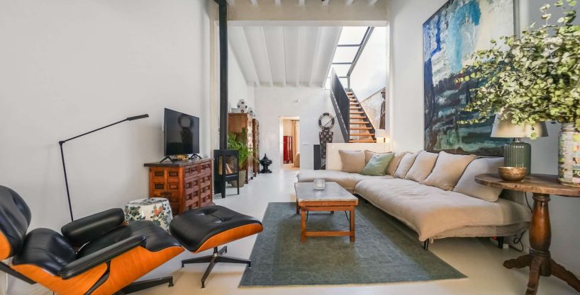 Design Möbel Wohnraum Kaminofen Mallorca